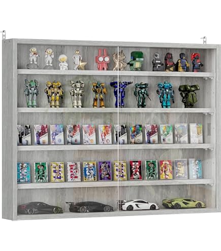 SORA Vetrina Espositiva Per Modellini Auto Scala 1:24 – Pannello Specchio, Capacità 12 Auto | Bacheca Da Parete - 3