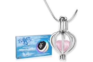 Brubaker Collana Angelo Custode con ciondolo e vera perla come in confezione regalo