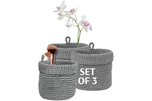 MOMO WAY Dekoracyjny Kosz Do Przechowywania Organizer Łazienkowy Kosze Na Drobiazgi Ręczniki i Kosmetyki Koszyki Organizery Do Łazienki Różne Zestawy Rozmiary 1 Szt 14x14 cm + 2 Szt 17x17 cm