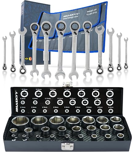 Coffret douilles tournevis 1/2 6 pans métriques