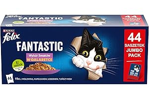 Felix Fantastic Karma dla kotów w galaretce (44 sztuki)