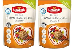 Linwoods Milled Flaxseed with Bio Cultures & Vitamin D 360g, High in vitamin D, High in Fibre, High in Omega 3 (ALA), Source of Protein, maintenance of normal bones and teeth, reduction of tiredness, Maintenance of normal blood cholesterol levels