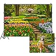 DORCEV 10x8ft Spring Beautiful Garden Photography Backdrop India - View #5