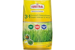 Substral 3in1 Komplettrasendünger, 14 kg für 400m² Rasenfläche, mit Unkrautvernichter und Moosvernichter