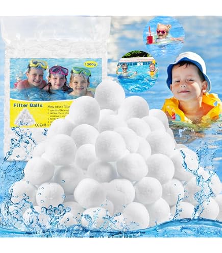 Balles Filtrantes Pour Piscine 1400 G - Remplacent Le Sable, Polyéthylène, Pour Filtres à Sable - 10