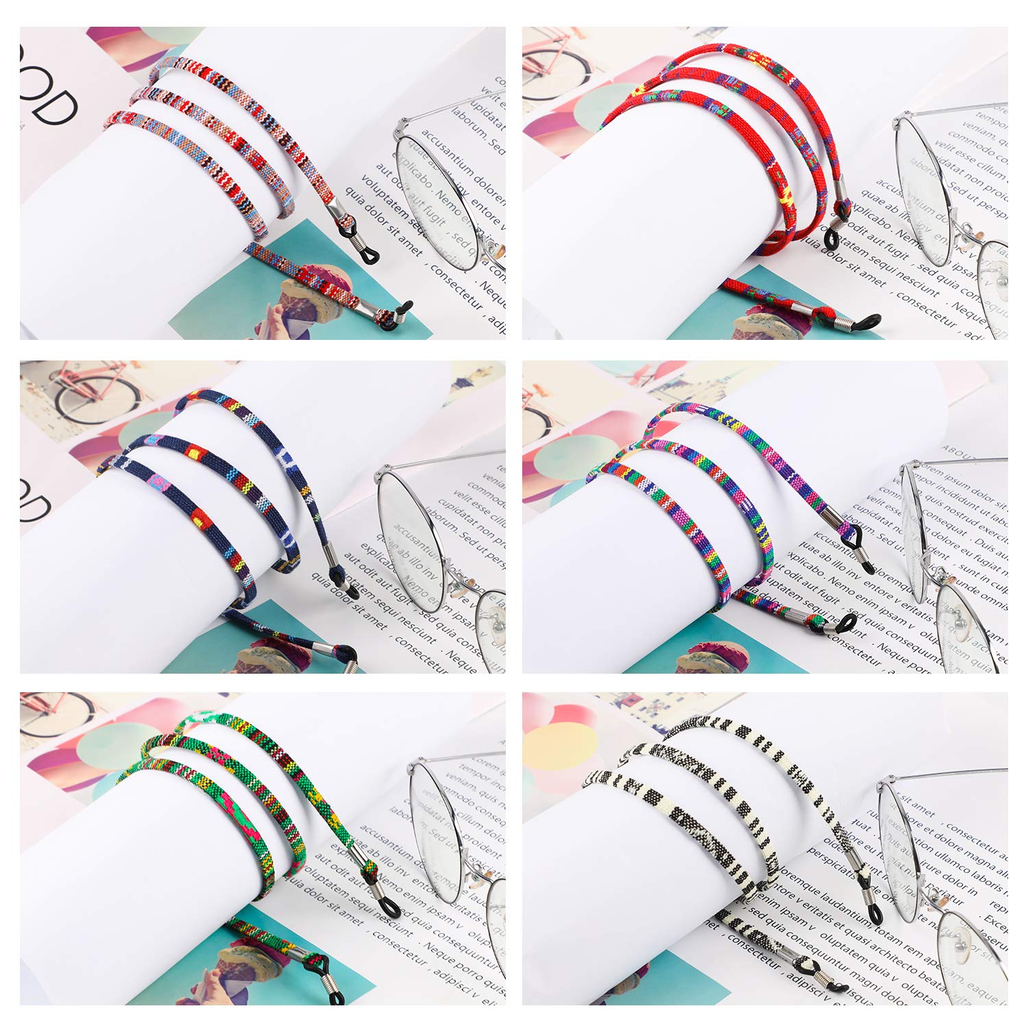 Hifot-Correa-Gafas-6-Piezas-Cuerda-Gafas-de-Sol-Retenedor-Cadenas-Gafas-Lectura-para-Mujer-Hombre-nio