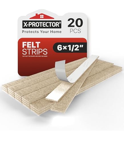 Circe-eu Heavy Duty Vilt Pad Roll - DIY Zelfklevende Meubelbescherming voor vloeren, tafels, stoelen, zwart, 99,37 x 3,93