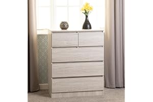 Seconique Malvern 3+2 Drawer Chest in Urban Snow
