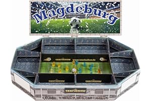 SNACKADIUM Fußball Snackstadion -Teamfarbe und Verein wählbar - Fussball Stadion zum befüllen passend für deinen Spieltag/Party und Event. Lebensmittelecht und wiederverwendbar