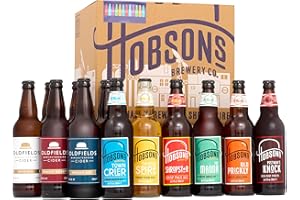 Hobsons Mixed Beer & Cider Gift Set Case - 12 x 500ml Bottles - Premium Real Ale & Cider From a Craft UK Brewer