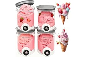 HAIWILL 4 piezas de repuesto para ninja Creami Swirl contenedor NC701EU 480 ml libre de BPA y apto para lavavajillas taza compatible con Ninja Swirl máquina de hielo recipiente para máquina de hielo Ninja