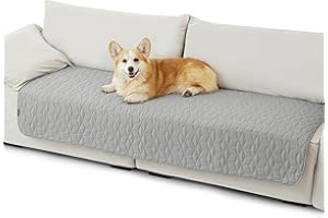 Bedsure Waterproof Dog Blanket for Dogs Washable - 76x182 cm Anti-Slip Dog Bed Covers for Couch Protection, Soft Pet Blanket Anti Scratches Dirty for Bed Furniture, Grey