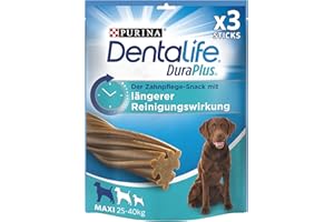PURINA DENTALIFE DuraPlus Hunde Zahnpflege-Snacks mit Tiefenreinigungswirkung, Huhn, große Hunde, 5er Pack (5 x 243g)