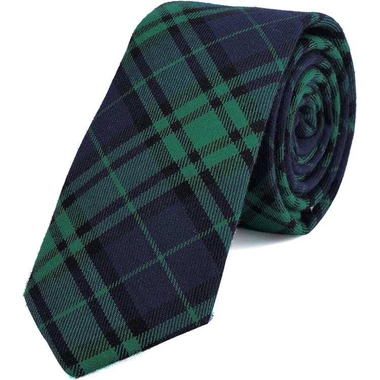 Cravate Homme Motif Tartan Royal Stewart - 100% Polyester, Longueur 145 Cm, Taille Unique, Pour Fête, Mariage, Cadeau