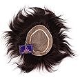Qazila Mirage Hair Patch For Men|Hair Wig for men| Skin Base| 100% natural human hair|2-layer Net|Natural Looking Crown & Partition| Premium Hair Patch For Men (9x6)