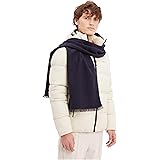 Calvin Klein Sciarpa Uomo Monogram 35x180 Invernale, Blu (Ck Navy), Taglia Unica