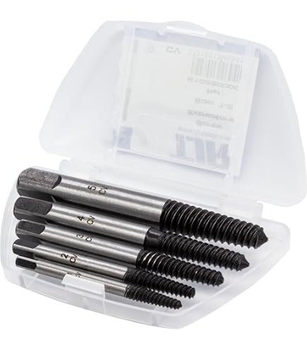 TOOLMAYS Estrattore Viti Danneggiate, 5 Pezzi Estrattore Viti Spanate TOOLMAYS Estrattore Viti Danneggiate, 5 Pezzi Estrattore Viti Spanate
