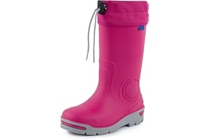 Ladeheid Gummistiefel Kinder mit Schnürung Hohe Regenstiefel für Jungen und Mädchen Bequeme, rutschfeste und federleichte Regenschuhe für alle Jahreszeiten LARB014