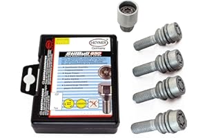 VWTouareg Models 2005 To 2020 Heyner Germany Stil Block PRO Locking Wheel Nuts M14x1.5 Set 4 Locks Thatcham Quality Assured Bolts 299/5