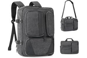 Besnfoto Camera Bag Backpack DSLR SLR Camera Shoulder Bag for Photographer Men Waterproof Canvas Potography Camera Case with 15.6'' Laptop Compartment