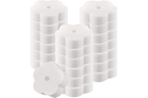 VMINOG 20 Pièces éponge Absorbante Piscine Eponge, Spa Ecume D'écume Absorbant l'huile Mousse Crémeuse en Forme de Fleur pour et Utilisation dans Bain à Remous