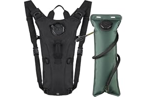 Outplea Hydration Backpack Tactical with 3L Water Bladder, Tactical Water Backpack Lightweight, Hydration Pack for Hiking MTB Cycling Running