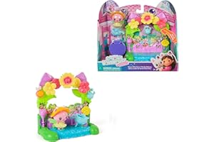 DREAMWORKS GABBY'S DOLLHOUSE Gabby et la Maison Magique Le Film - Gabby Dollhouse - Balcon Jardin Enchanté De Fée Minette - 1 Figurine Et 5 Accessoires - Dessin Animé Jouet Maison De Poupée - Jouet Enfant 3 Ans Et +