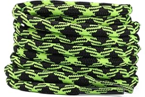 Stepace Cordones Redondos para Botas de Senderismo y Montaña, Trekking Zapatos, 15 Colores, 100-180cm, 5.5mm Diámetro