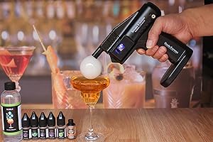 FLAVORCHEF Cocktail Smoker Kit, Cocktail Bubble Maker Kit| Smoke Bubble Gun | Vapor Blaster Cocktail Bubble | | Smoke Gun | Contains - Fragran Liquid and Bubbles - Food & Drink, Bar