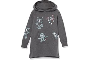 Spotted Zebra Vestito con Cappuccio a Maniche Lunghe in Pile (in precedenza Bambine e Ragazze