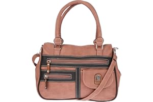 Christian Wippermann Bolso bandolera grande para mujer en imitación de piel