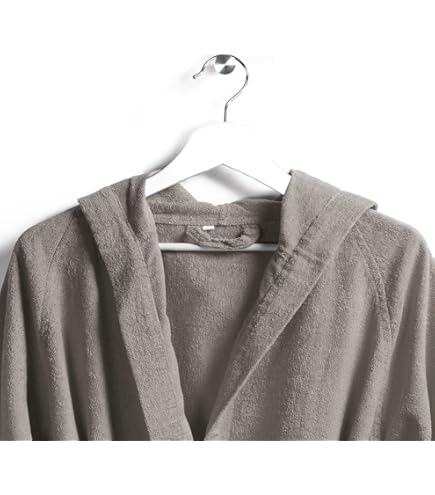 Polo Ralph Lauren Uniseks badjas met capuchon in antraciet online kopen