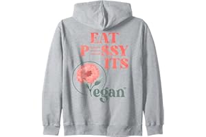 VEGAN VEGANER SHIRTS & GESCHENKE EAT PSSY ITS VEGAN X WATERCOLOR EDITION Vegan Censored BACK Kapuzenjacke
