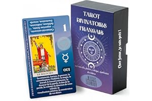 Witchy Cauldron Cartas de Tarot para Principiantes en Francés con Guía, Juego de Tarot con Palabras Clave, Aprendizaje de Cartas de Tarot