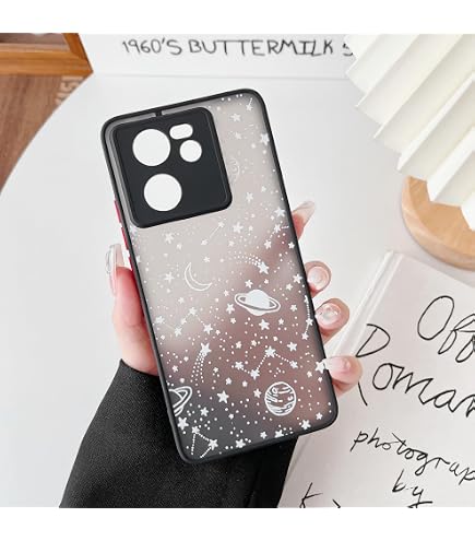 ZTOFERA Handyhülle Für Xiaomi Redmi Note 10 Pro – Matt, Mit Planeten-Universum-Muster, Weiß/sky