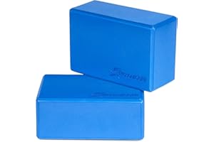 ProsourceFit Foam Yoga Blocks Set of 2, High Density EVA Yoga Bricks, Sturdy Yoga Prop Large Size 4”x 6” x 9”