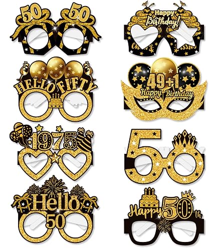 thumbnail image 2 of 50th Birthday Decorations For Women Men, Happy 50th Birthday Backdrop Banner, Gold Floral 50 Year Old Birthday Party Yard Sign Photo Booth Props Poster Dec 2 of 11
