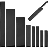 MIPIACE 8 Pieces ABS Knife Edge Protectors + Flocking Protective Kitchen Knife Keep Dry Universal 8 Sizes Blade Protector for