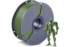 SUNLU Filamento PLA de 1,75 mm, filamento PLA para impresora 3D limpio 1,75 mm, precisión dimensional +/- 0,02 mm, apto para la mayoría de impresoras 3D FDM, bobina de 1 kg de filamento 3D. (PLA verde