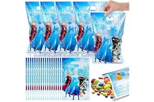 BGTLJKD 50 Pezzi Sacchetti Compleanno Bambini, Sacchetto per Caramella, Sacchetti Regalo, Sacchetto per Caramella e Biscotto Sacchetti di Regalo per Bambini Feste di Compleanno