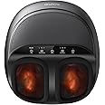 RENPHO Shiatsu Foot Massager Machine with Heat, Deep Kneading Therapy, Compression, Relieve Foot Pain from Plantar Fasciitis, Improve Circulation, Fits feet up to Unisex Size 12 Panel Control