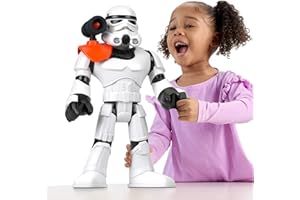Fisher-Price Imaginext STAR WARS Toy Stormtrooper XXL Figure, 16+ Inch Tall Poseable Character with Launcher for Kids Ages 3+ Years, HXG53