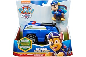 Paw Patrol, Chase’s Patrol Cruiser, Toy Car with Collectible Action Figure, Sustainably Minded Kids’ Toys for Boys & Girls Aged 3 and Up