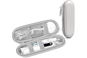 Nincha Elektryczna szczoteczka do zębów Oral-B IO/Pro/Smart i Philips, duże etui podróżne do szczoteczek elektrycznych i akcesoriów, biały, Funkcjonalne i estetyczne