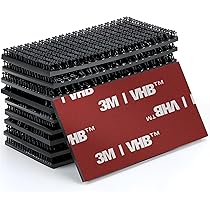 Dpm Tapes - Dual Lock SJ3550-1 Zelfklevende Strip Met Sterke Hechting En Druksluiting Voor Auto, Dashcam, Tolbadgehouder En Doe-Het-Zelf (25,4 mm x 1 m) Zwart