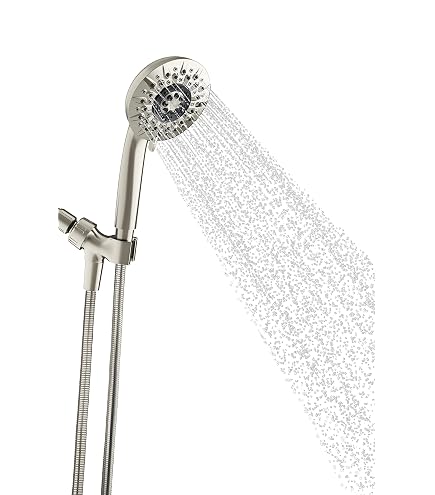 Kohler K-21336-BN Shift Handbrause – Gebürstetes Nickel, Mit Druckknopf Für Voll- & Massagestrahl