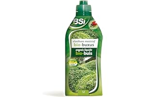 BSI - Engrais - Buis - Organique - Liquide - Stimule Et Donne De l'Eclat - Avec Oligo-éléments - 1L - UAB, Translucide