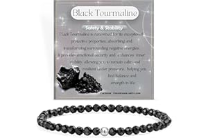 Farfume Bracciali di Perline per Donne, 4mm Bracciale di Cristallo in Argento Sterling 925, Gioielli di Pietra Naturale Regali di Chakra