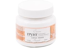 Sonnet - Grundierung für Acrylfarbe | 500ml Acryl Primer für zahlreiche Materialien und Techniken | Von Nevskaya Palitra | Weiß