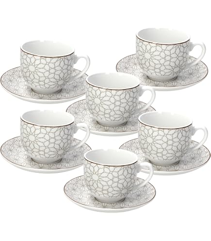 Coffret de tasses et soucoupes thé 13 cl Chateaubriand Couleur